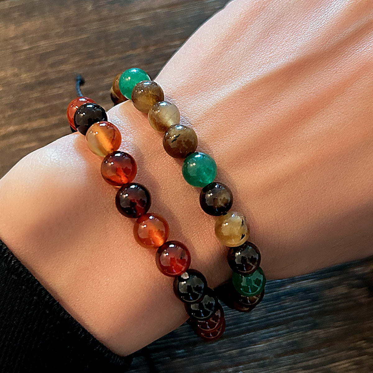 Double Layer Beaded Bracelet - Damned Threads
